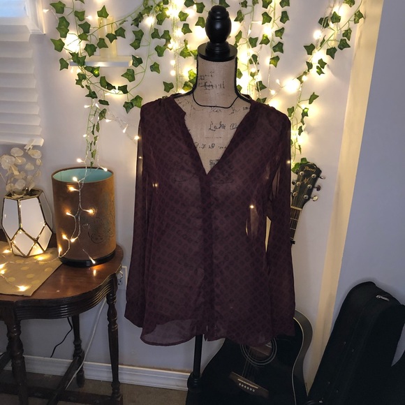 Purple blouse Large women’s Old Navy - Picture 6 of 7